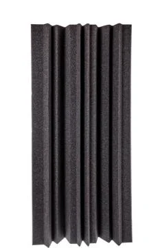 Black gray  microfiber foam wall  insulation for noise in music studio or aco Stock Photos