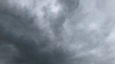 Black Gray Rain Clouds in the Sky Stock Footage 239508970