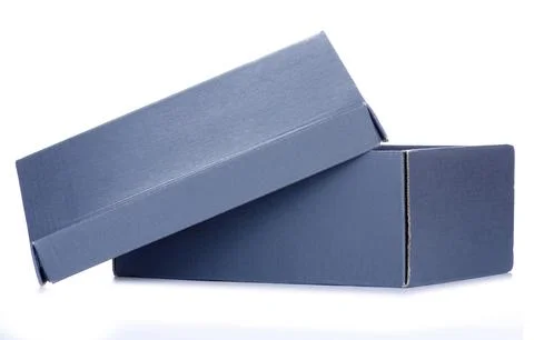 Black gray shoe box Stock Photos