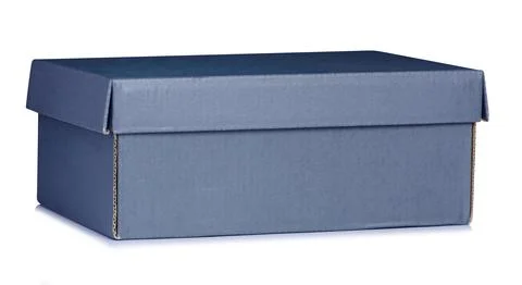 Black gray shoe box Stock Photos
