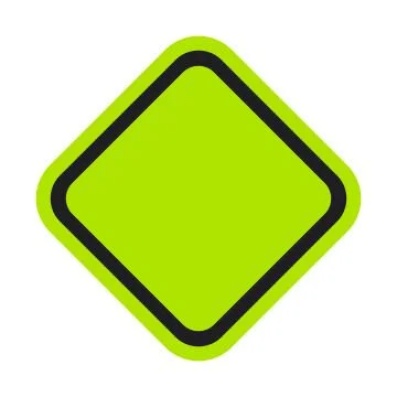 Black Green Square Sign. Vector Illustration Stock Illustration