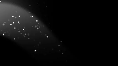 Black grey background with floating particle light Vídeo Stock 335940090