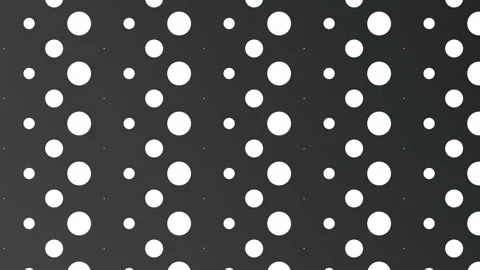 Black grey background with polka dots, seamless looping. Stock Footage 286419078