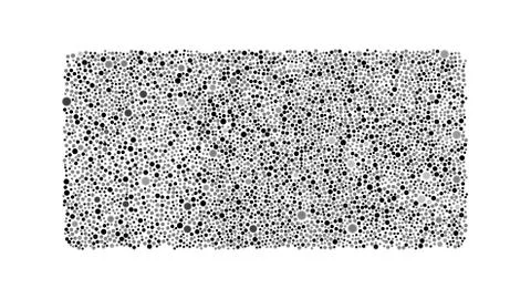 Black Grey Bubbles Rectangle Random Dots Stock Illustration