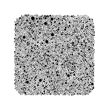 Black Grey Bubbles Square Random Dots Illustrazione stock