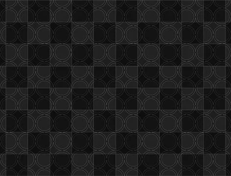 Black grey circle shaped abstract pattern for background Stock Illustration