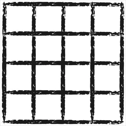 Black grid pattern. Grunge effect. Stock Illustration