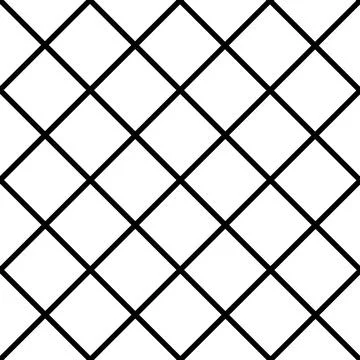 Black Grid White Chess Board Diamond Background Stock Illustration
