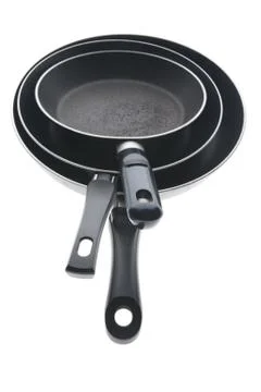 Black griddle closeup Stock Photos