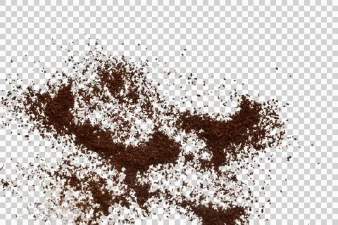 Black ground coffee. Stock Photos