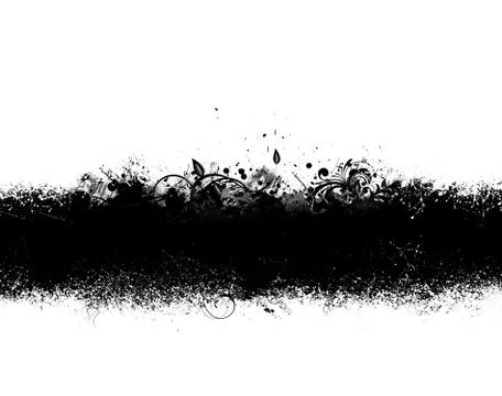Black grunge banner Stock Illustration