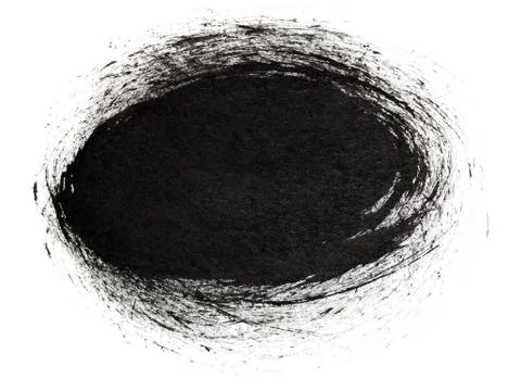 Black grunge ink strokes イラスト素材