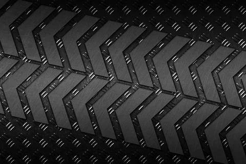 Black grunge metal background. pattern on metal plate Stock Illustration