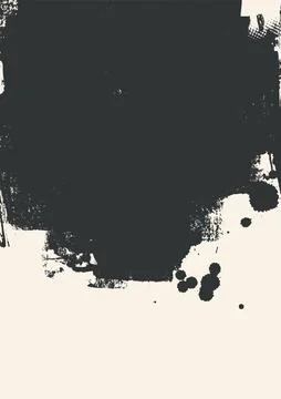 Black Grunge Paint Border Background Vector Stock-Illustration