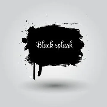 Black grunge space element Illustrazione stock