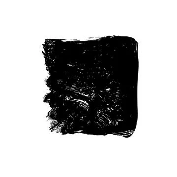 Black grunge template background with rough edges. Stock Illustration