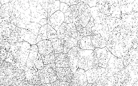 Black grunge texture, Grungy effect, black color dry land crack texture Stock Illustration