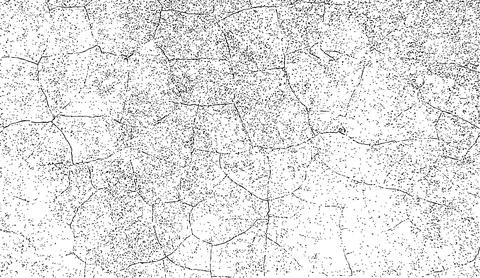 Black grunge texture, Grungy effect, black color dry land crack texture Stock Illustration