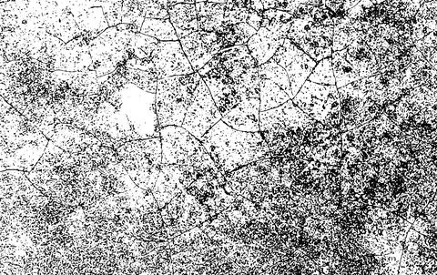 Black grunge texture, Grungy effect, black color dry land crack texture Stock Illustration