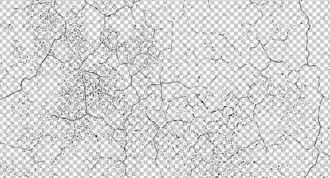 Black grunge texture, Grungy effect, black color dry land crack texture Stock Illustration