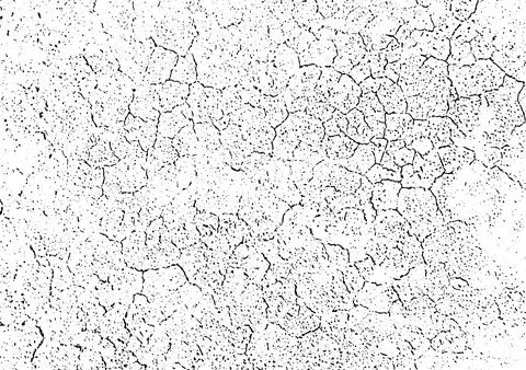Black grunge texture, Grungy effect on black and white half tone old, Stock Illustration