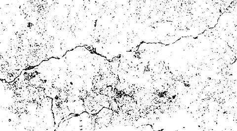 Black grunge texture, Grungy effect on black and white half tone old, Stock Illustration