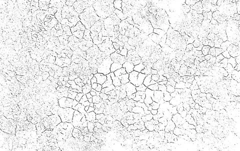 Black grunge texture, Grungy effect on black and white half tone old, Stock Illustration