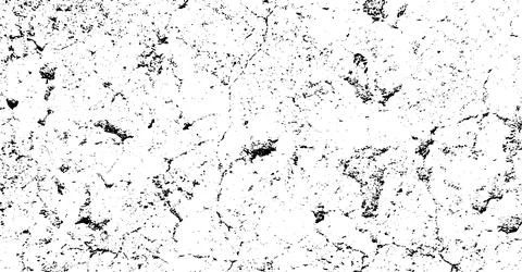 Black grunge texture, Grungy effect on black and white half tone old, Stock Illustration