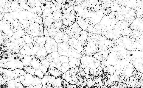 Black grunge texture, Grungy effect on black and white half tone old, Stock Illustration
