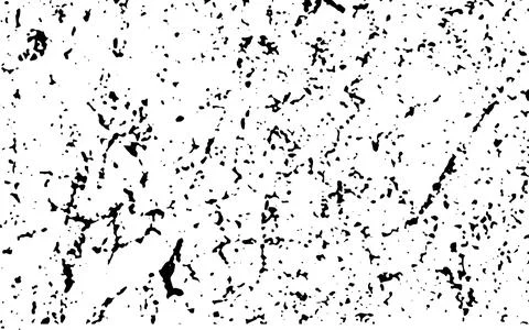 Black grunge texture, Grungy effect on black and white half tone old, Stock Illustration