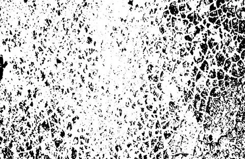 Black grunge texture, Grungy effect on black and white half tone old, Stock Illustration
