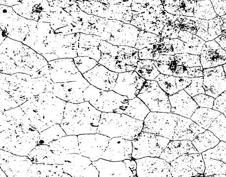 Black grunge texture, Grungy effect on black and white half tone old, Stock Illustration