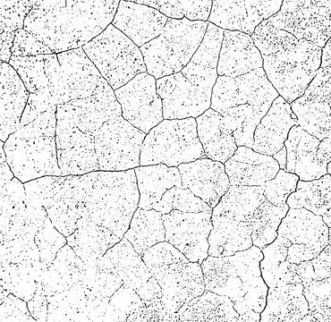 Black grunge texture, Grungy effect on black and white half tone old, Stock Illustration
