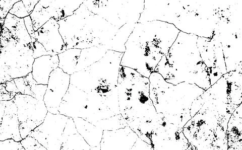 Black grunge texture, Grungy effect on black and white background, Stock Illustration