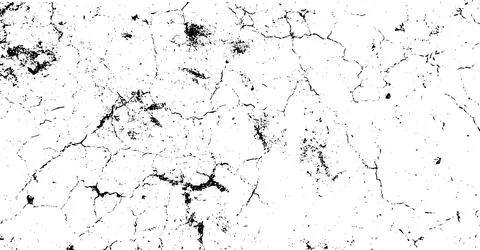 Black grunge texture, Grungy effect on black and white background, Stock Illustration