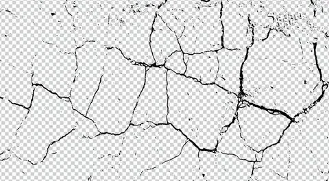 Black grunge texture, Grungy effect  halftone old grainy effect for Overlay Stock Illustration