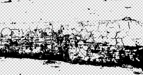 Black grunge texture, Grungy effect  halftone old grainy effect for Overlay Stock Illustration