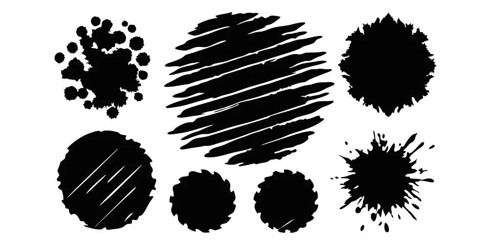 Black grunge texture . Scratch marks. Ripped paper. Grunge frame collection for 스톡 일러스트
