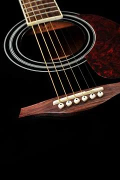 Black guitar Foto stock