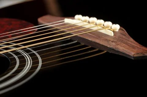 Black guitar Stock Photos