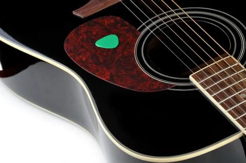 Black guitar Stock Photos