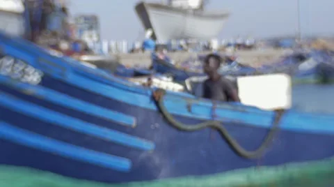 Black guy looks around while riding a boat 11 Видео 67522151