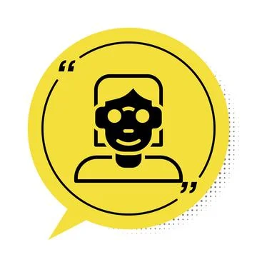 Black Hacker or coder icon isolated on white background. Programmer developer Stock Illustration