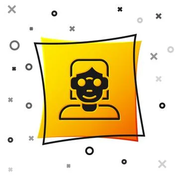 Black Hacker or coder icon isolated on white background. Programmer develop.. Illustrazione stock