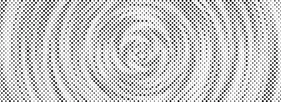 Black halftone concentric circle background. Ripple repeating sound wave ring Stock Illustration