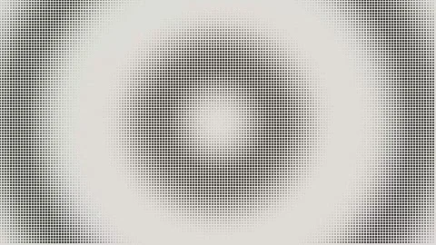 Black halftone dot ripple background, concentric circular dots wave Video stock 342465941