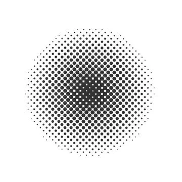 Black halftone dots backgrounds. on transparent background Stock Illustration