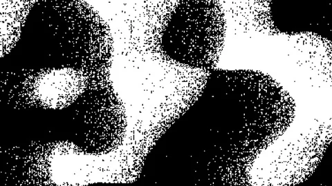 Black halftone dots gradient animation on white background with dissolve noise Stock Footage 347818346