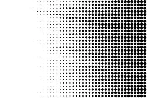 Black Halftone Dots Gradient Background イラスト素材