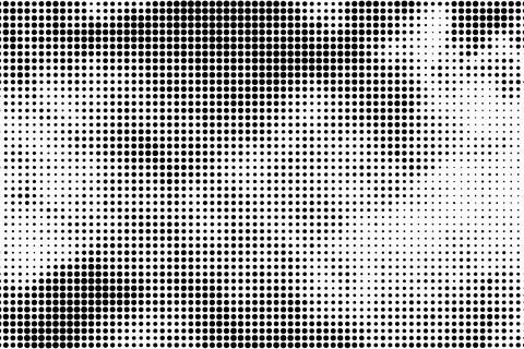 Black Halftone Dotted Backdrop. 스톡 일러스트
